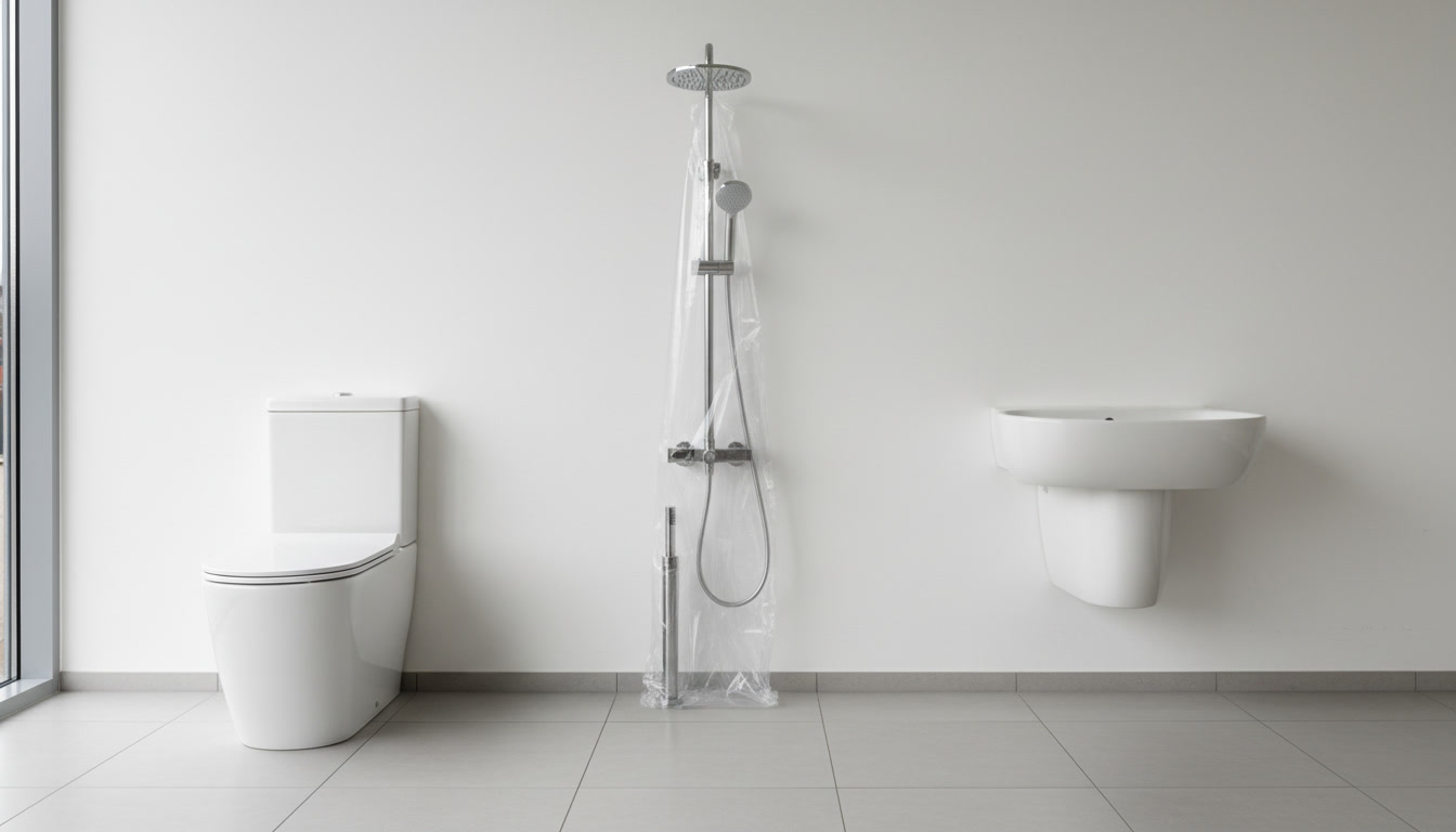 komponen sanitary kamar mandi kloset duduk shower set dan wastafel untuk renovasi