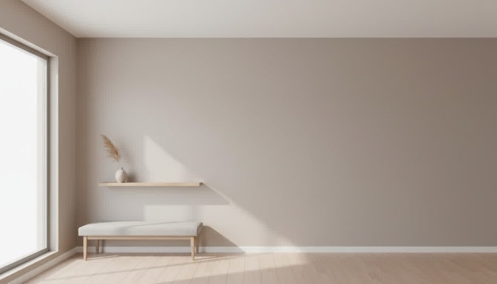 cat dinding rumah warna netral modern