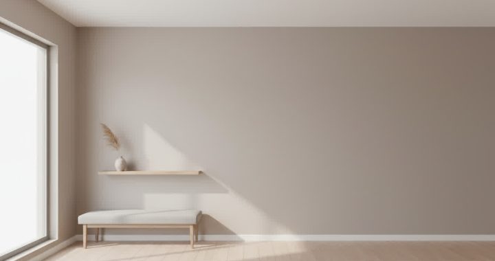 cat dinding rumah warna netral modern