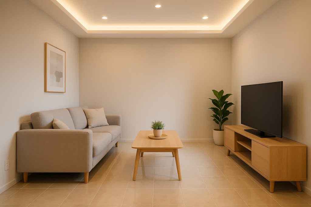 Jamur di rumah kamar tidur bersih ventilasi baik